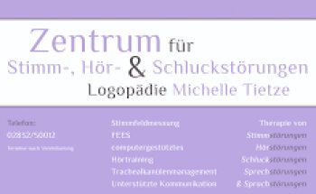 Zentrum für Stimm-, Hör- & Schluckstörungen Logopädie Michelle Tietze